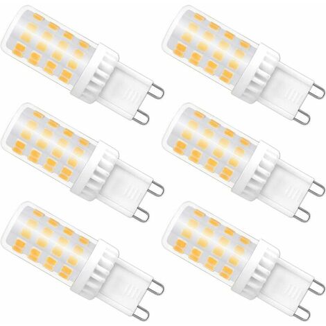G9 Led Bulb 5w Warm White 2700k, 450lm, Ac 220-240v, G9 Halogen 40w 50w Equivalent, G9 Led Base Lamp Warm White For Indoor Wall Light, Chandelier, Non