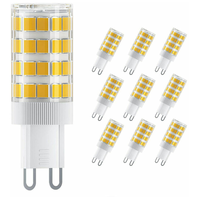 Hoopzi - G9 led Bulbs, 5W Equivalent 50W Halogen Lamp, 550LM Warm White 3000K, Non Dimmable Flicker co.ukee for Bedroom Living Room Kitchen Garden,