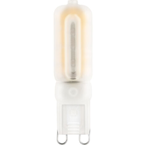 G9 LED-Glühbirne, flach, matt, 5 W, warm
