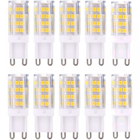 G9 LED-Glühbirnen, Warmweiß 3000 K, 5 W, G9 LED-Glühbirne, entspricht 40 W Halogenlampen, 420 Lumen, nicht dimmbar, 10er-Pack