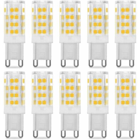 G9 LED-Lampe, 5 W, entspricht 40 W, Warmweiß 3000 K, 220–240 V, 360° Abstrahlwinkel, 10er-Pack