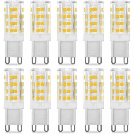 G9 LED-Lampe 5 W, entspricht 40 W, warmweißes Licht 3.000 K, 220-240 V, 360° Abstrahlwinkel, 10er-Pack