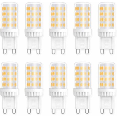 LUCKY-88 G9 LED-Lampen 5 W, entspricht 40 W 50 W Halogenlicht, 450 lm, Neutralweiß 4000 K, AC 220 V, Standard-G9-Sockel, energiesparend, für Deckenbeleuchtung, Küche, Schlafzimmer, Wohnzimmer, 10er-Pack