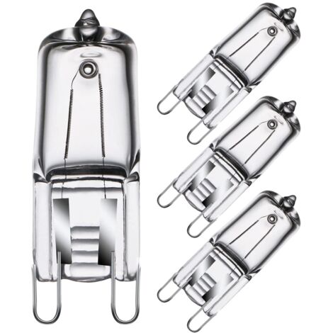 G9 Oven Halogen Bulb G9 Oven 40W 230V 300°C Tolerance Bulb 4 Pack [Energy Class G]