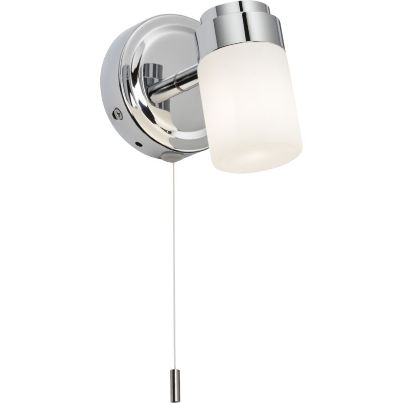 G9 Single Spotlight with Frosted Glass - Chrome 230V IP44 25W