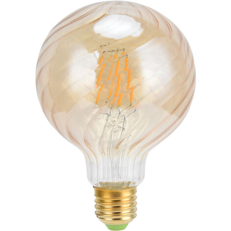 G95 LED-Filamentlampe, E27, 4 W, dimmbar, warmgoldenes Licht für Café-/Hoteldekoration
