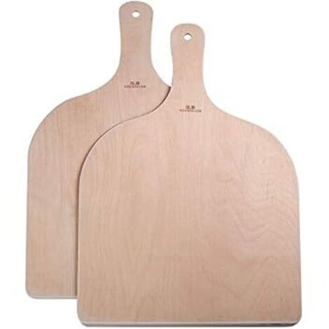 GA HOMEFAVOR Set di 2 Pale per Pizza in Legno per Trasferire Pizza Pane Dolci in Sicurezza
