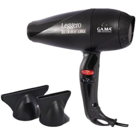 Ga Ma Leggero Asciuga Capelli Phon 2100W Ion 4D Nero