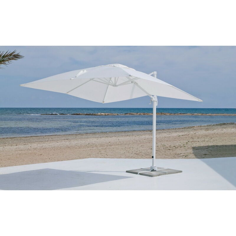 Hevea - parasol BANA33 - 3x3m - blanc