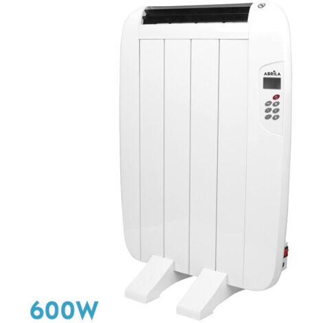 gaban 600w x émetteur thermique en aluminium white lcd timer mural/portable 58,5x44x5,5 cm