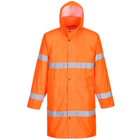 Gabardina impermeable de alta visibilidad 100 cm, colores flúor H442 XS Naranja