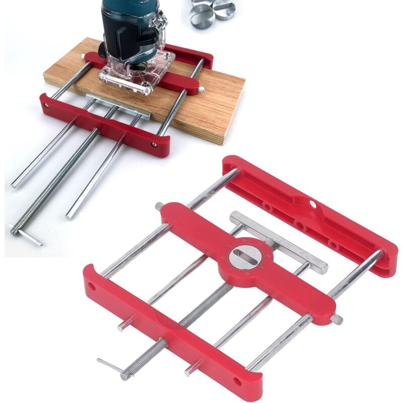 Gabarit à Mortaise Et Tenon Pour Toupie, Gabarit De Cheville à Centrage Automatique, Localisateur De Poinçon, Guide De Perçage, Gabarit De Perçage