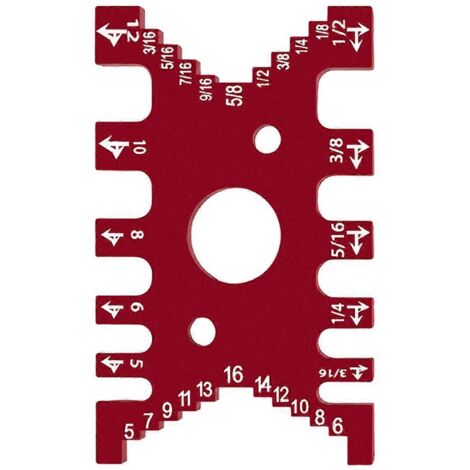 Gabarit à queue d'aronde - Carte de mesure des jeux de tenons pour le travail du bois, A--