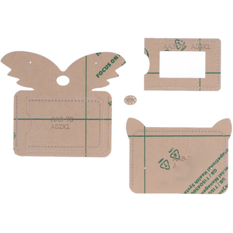Gabarit acrylique réutilisable 12x8,5cm pour portefeuille - Durable et précis