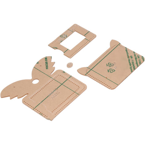 Gabarit acrylique réutilisable pour portefeuille 12x8,5cm - Précision et durabilité