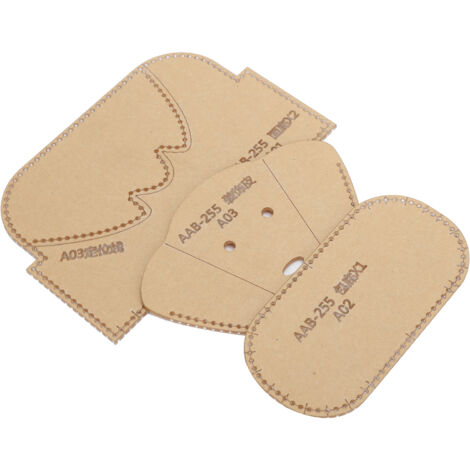 Gabarit Acrylique Transparent pour Porte-monnaie en Cuir DIY - 3 Pièces pour Création de Portefeuille