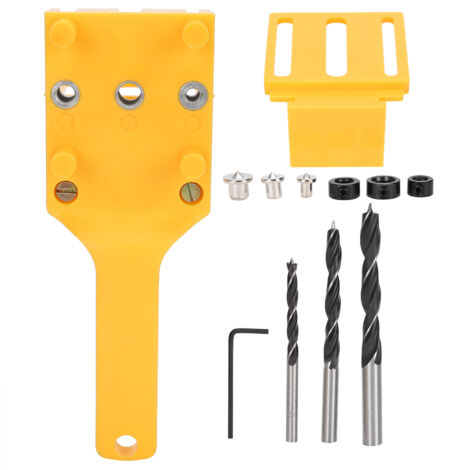 [Gabarit d'Assemblage Bois] Kit de 11 Pièces avec Guide de Perçage - Outil de Marquage et Perçage Précision pour Menuiserie