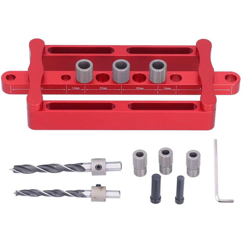 Gabarit de centrage automatique 8 mm 10 mm Localisateur de poinçon Guide de perçage de trou de positionnement de précision en aluminium pour le