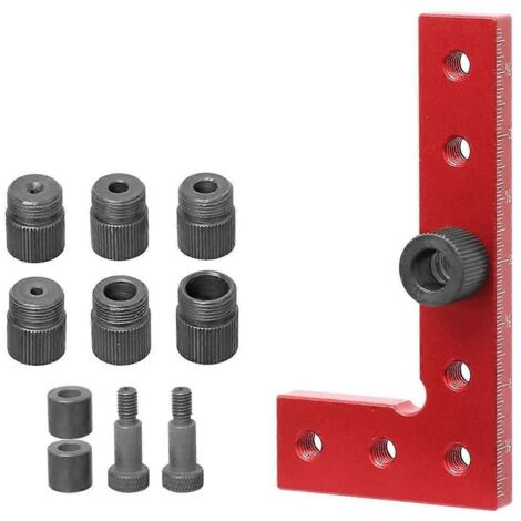 Gabarit de centrage automatique pour tourillons de 2 à 10 mm pour le travail du bois, type A