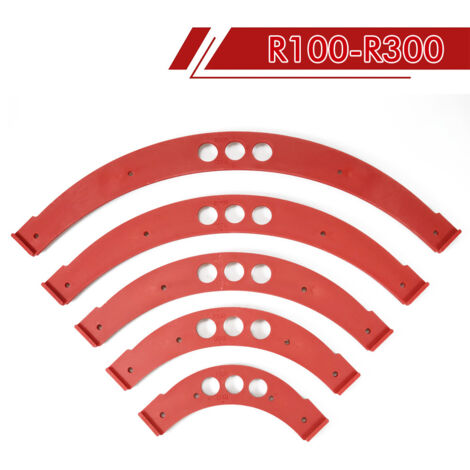 Gabarit de Chantier Grande Rayon R100 à R300 – Pour Arcs Intérieurs et Extérieurs, Rabotage et Rainurage (F2522, 500g)