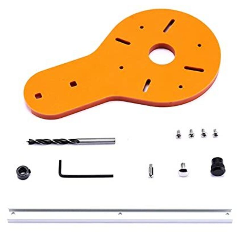 Gabarit de coupe circulaire pour défonceuse à bois électrique Coupe-bois Travail du bois Fraise Cercle Groove Accessoires Outil (A : 1-70 cm)