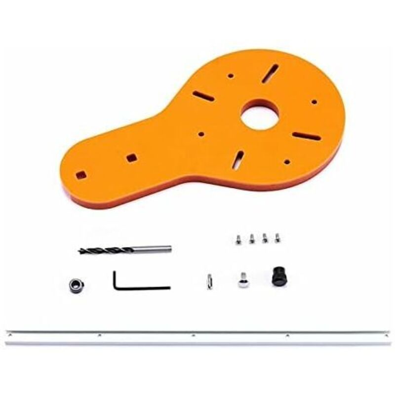Gabarit de coupe circulaire pour défonceuse électrique du bois - Outil de menuiserie - Accessoire pour le travail du bois - 1 à 135 cm