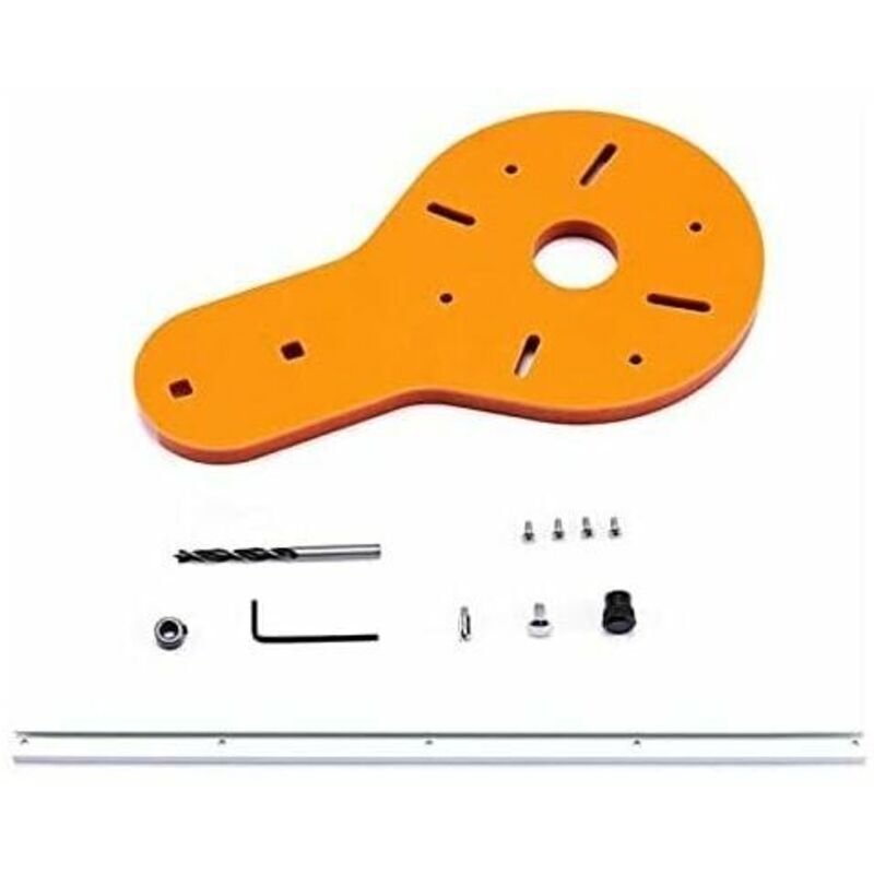 Gabarit de coupe circulaire pour défonceuse électrique du bois - Outil de menuiserie - Accessoire pour le travail du bois - 1 à 135 cm