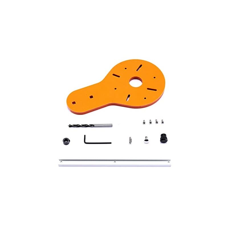 Gabarit de coupe circulaire pour défonceuse à bois électrique Coupe-bois Travail du bois Fraise Cercle Groove Accessoires Outil (A : 1-70 cm)