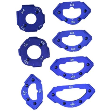 Gabarit de coupe d'angle intérieur/extérieur pour défonceuse électrique RT Gauge