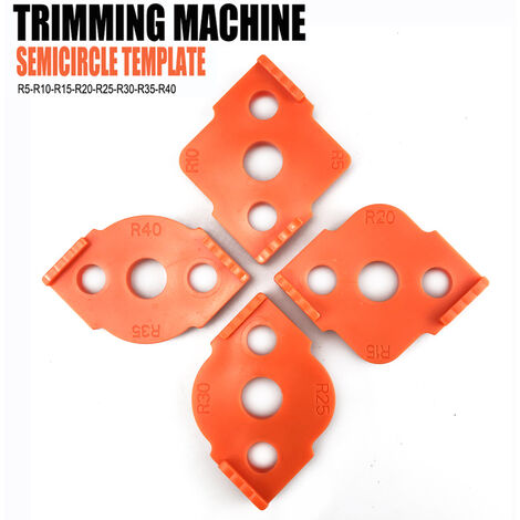 Gabarit de fraisage pour rayon 8 pièces, gabarit rapide pour rayon pour le travail du bois, rayon angulaire R5 R10 R15 R20 R25 R30 R35 R40 BF