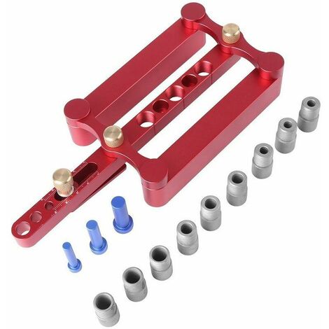 Gabarit de goujon à centrage automatique pour goujons métriques 6/8/10mm accessoire de gabarit de perçage précis outil de travail du bois