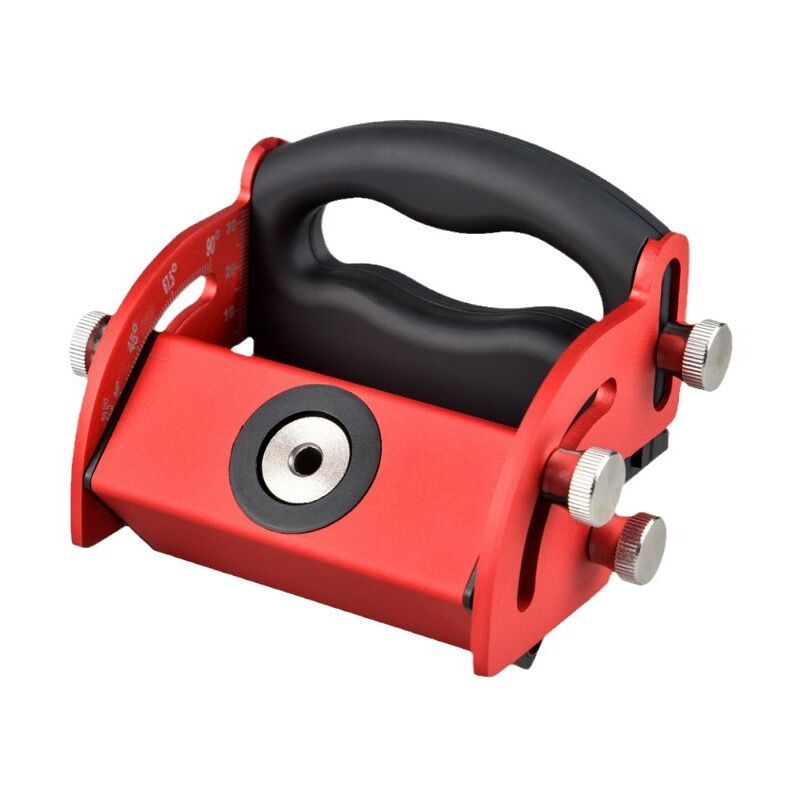 Gabarit de matériel d'armoire, guide de perçage, localisateur de trous pour le travail du bois, alliage d'aluminium réglable de 0 à 90 °, échelle