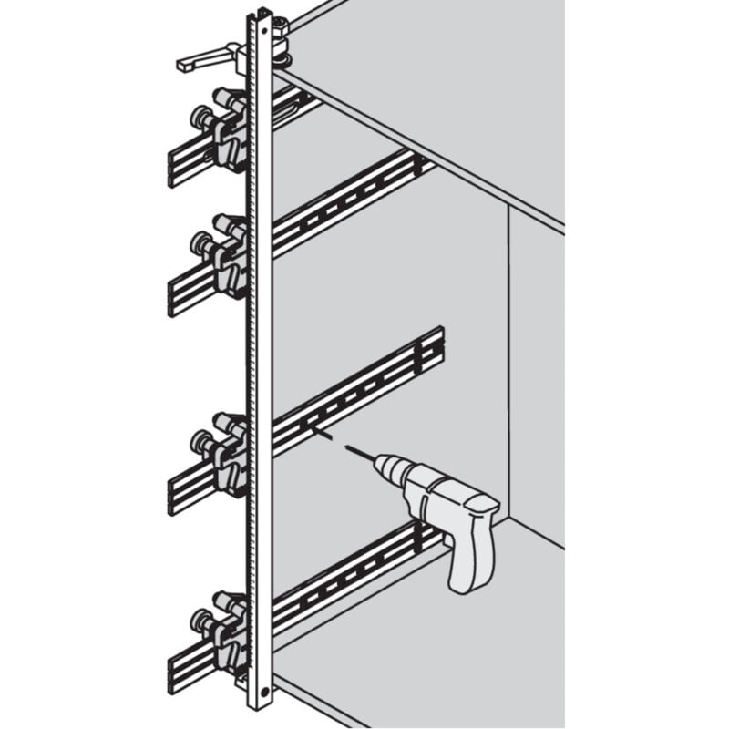 Blum - Gabarit barre de perçage de coulisse / corps de meuble - lmc - GAB655000
