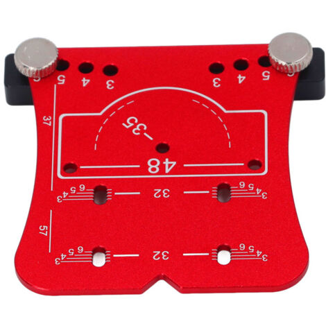 Gabarit de perçage charnières 35mm alliage aluminium rouge