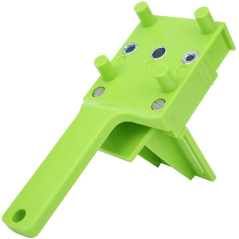 Gabarit de perçage d'angle droit pour assemblage bois, outil de précision menuiserie, guide pour chevilles, idéal bricolage et projets DIY.
