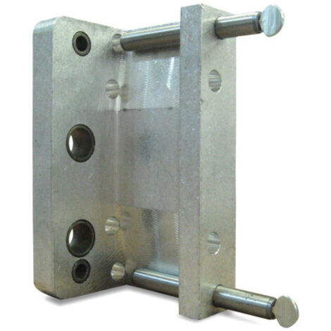 Gabarit de perçage pour serrure de portail battant – Compatible avec serrures Locinox – Réglable pour profils 40-50-60 mm – Alignement précis