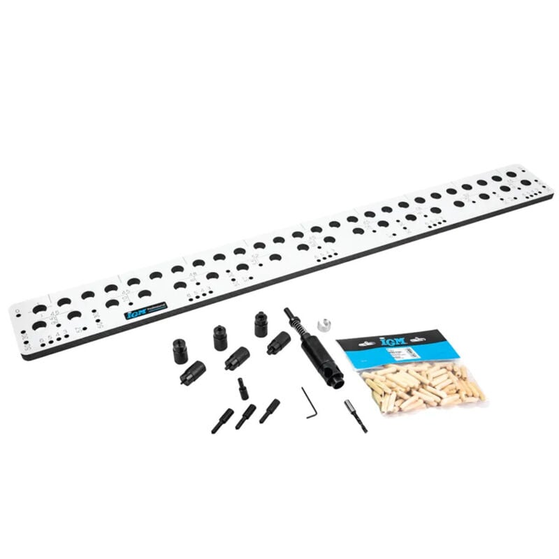 Mw-tech - Gabarit de perçage universel pour le perçage de surface 900 mm Norme européenne 32 mm incluant 100 goujons IAP900S