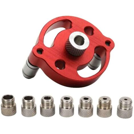 Gabarit de Percage Vertical, Kit de Recherche de centre de travail, Localisateur de guide avec douilles de perçage 3/4/5/6/7/8/9/10mm pour Perçage et Repérage du Centre