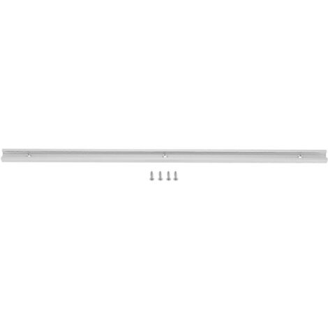 Gabarit de rail en T pour barres coulissantes en aluminium (500 mm)