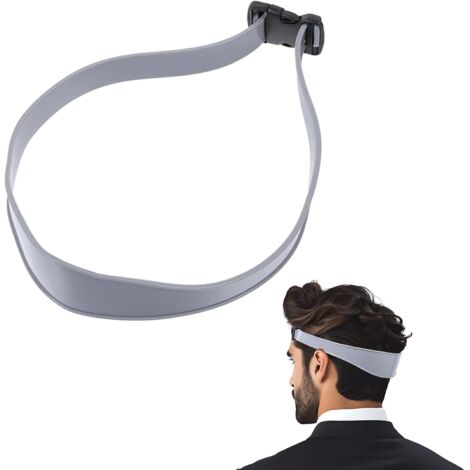 Gabarit de rasage, tondeuse à cheveux incurvée réglable en silicone pour le cou et guide coupe, outils barbier coupes faire soi-même -