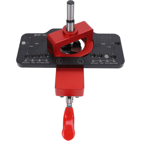 Gabarit d'installation de charnières de porte 35 mm Jeu d'outils de positionnement pour perçage de trous de fixation de charnières d'armoires encastrées pour la maison et le travail du bois