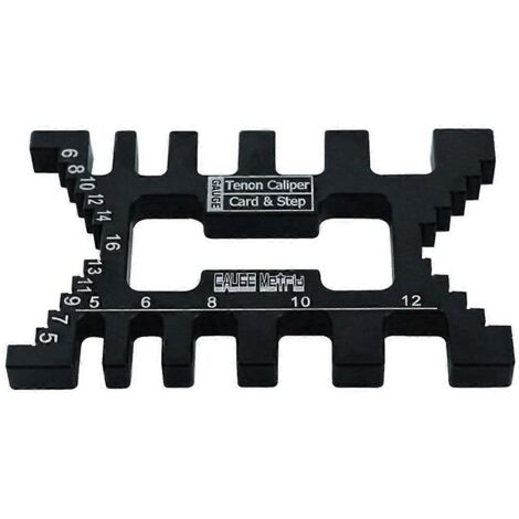 Gabarit en aluminium pour tenons et queues d'aronde de précision, jauge pour le travail du bois, noir