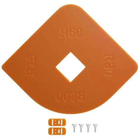 Gabarits de rayon d'angle pour défonceuse à bois R15 R30 R60 R200--