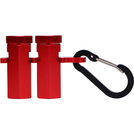 Gabarits d'escalier hauts pour équerre de charpentier avec support et mousqueton. Outil de réglage pour scie circulaire et gabarits d'escalier, idéal pour les gabarits de chevrons. Kit rouge.