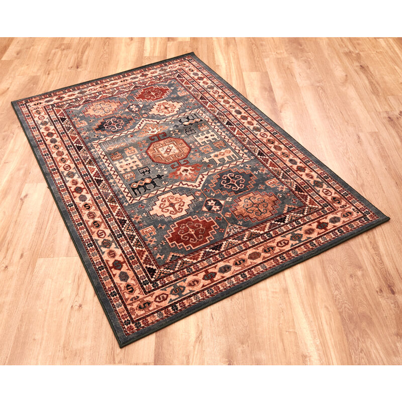 Kashqai 4306-400 80cm x 160cm - Green and Red