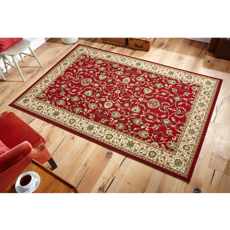 Kendra 137 R 120cm x 170cm - Beige and Red