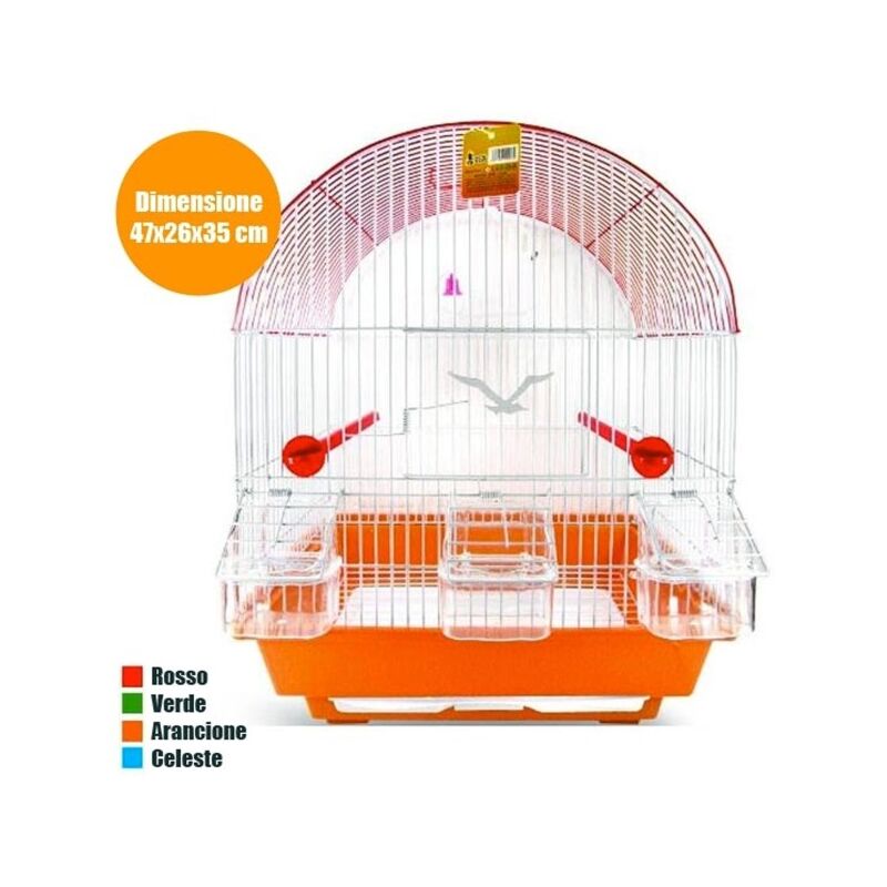 Supporto Per Gabbia Bologna Arquivet - Con Ruote, Bianco, Dimensioni 51x41,5x71cm - Foto 10