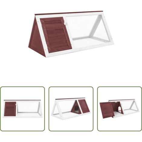 Gabbia in legno -  Conigliera in Legno Marrone