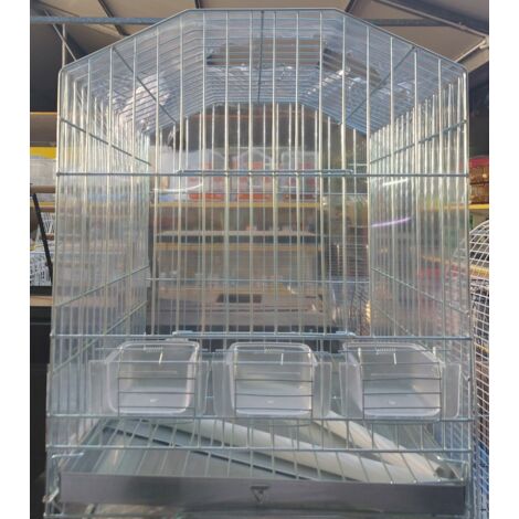 Gabbia Maina 3 Mangiatoie 41x41x55
