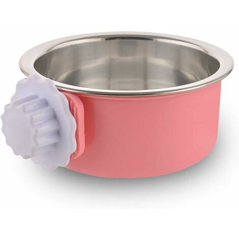 Gabbia per cani in acciaio inox regolabile ciotola hit box per animali domestici piccola ciotola acqua alimentatore cibo per cani gatti coniglio Birtsgreen pet forniture piccole rose con